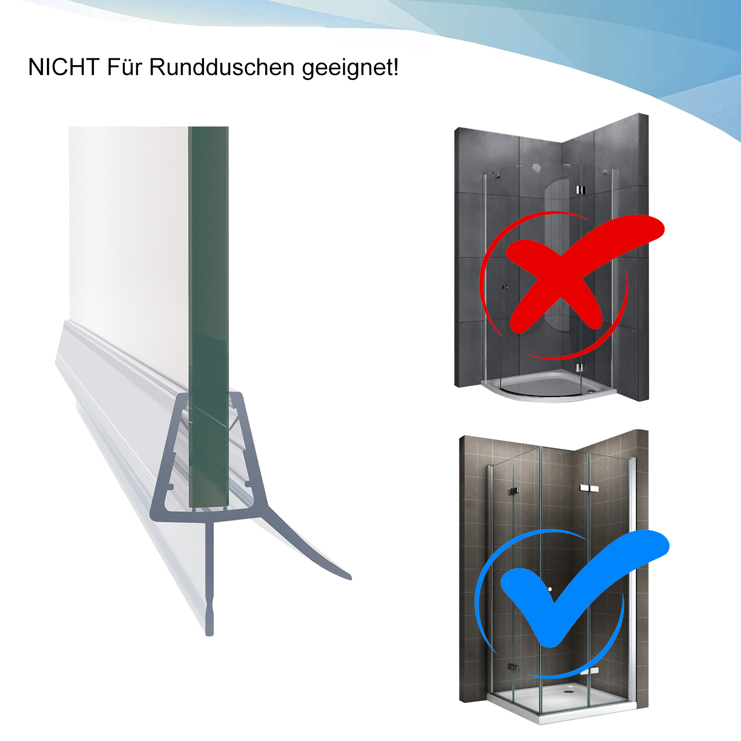 Duschdichtung Schwarz | Preisvergleich Bei