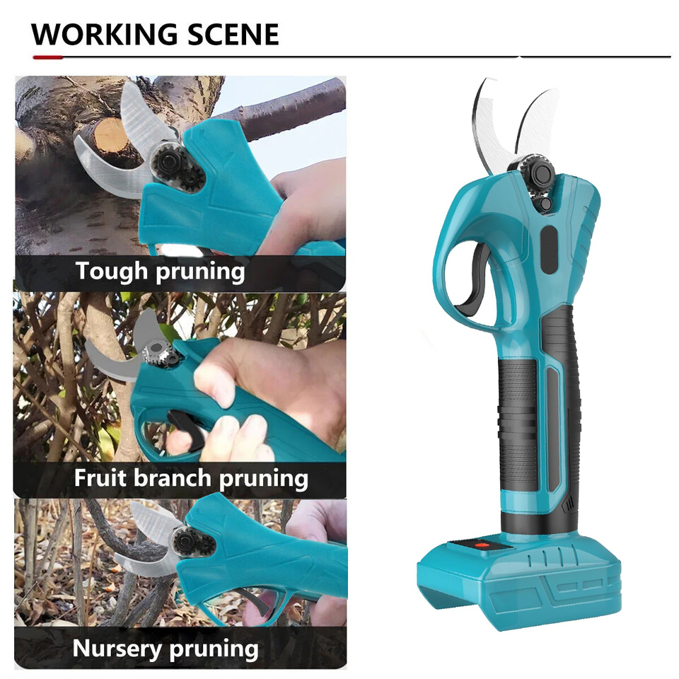 Electric garden scissors battery with 2 x 3000mAh battery and charger ...