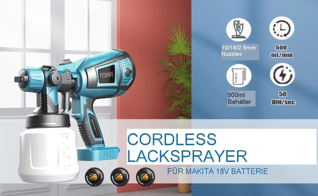 Cordless Paint Sprayer for Makita 18V Battery