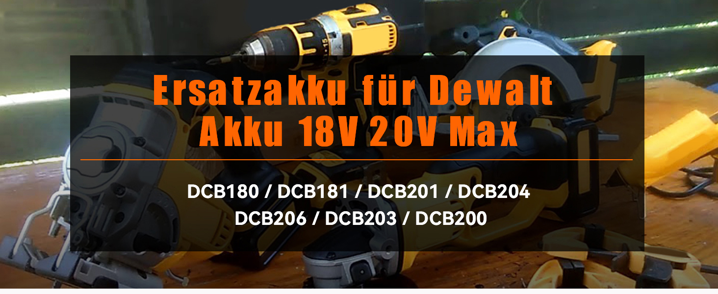Ersatz für dewalt 18v Akku