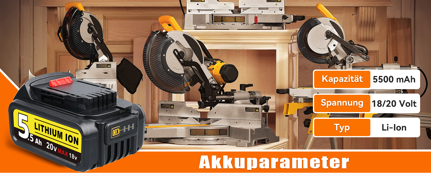 Ersatzakku für Dewalt 18V Akku