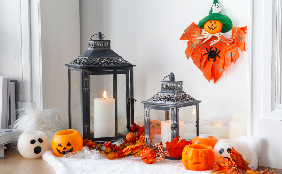 Lot De 2 Lanternes Décoratives Lanternes à Bougie Vintage En Métal -ATMOSPHERA || VIDAXL || Safavieh Soldes AAHKMJXYDAFdJAOAIMEbOAchlnAxdU