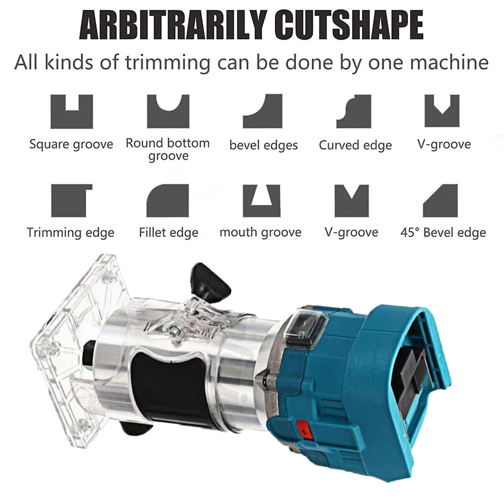 Trim routers,850W Brushless Cordless Router Tool, 1/4