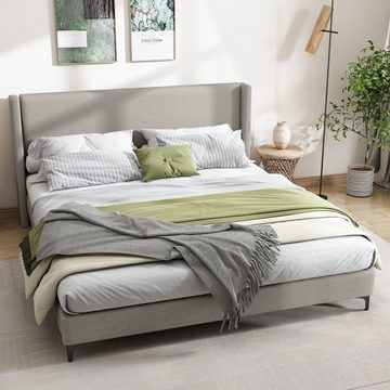 OKWISH letto imbottito letto matrimoniale con rete a doghe senza materasso (biancheria 180x200 cm)