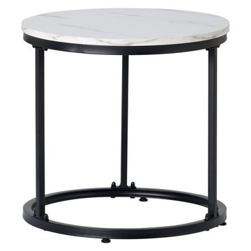 OKWISH Couchtisch Runder geschachtelter Beistelltisch Couchtisch (2-St)
