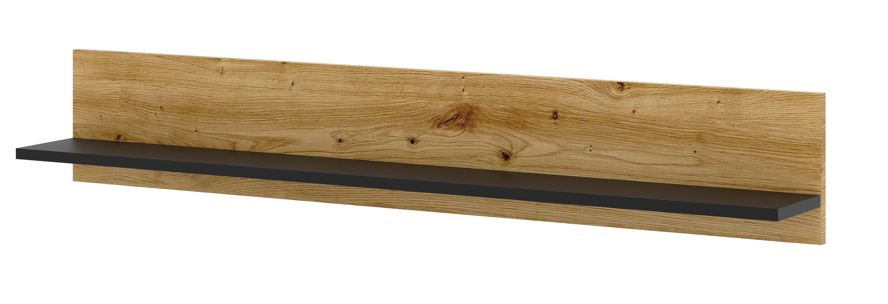 Raumhirsch Étagère murale 120x20x16 cm chêne Artisan / noir – vue principale