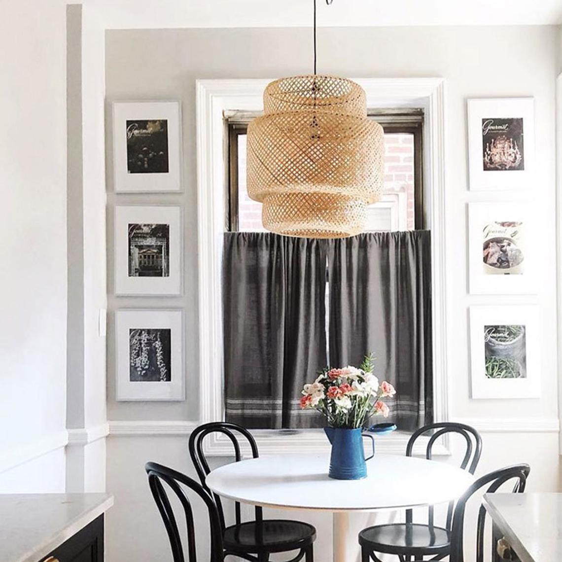 Natural Wicker Rattan Hanging Light Fixture