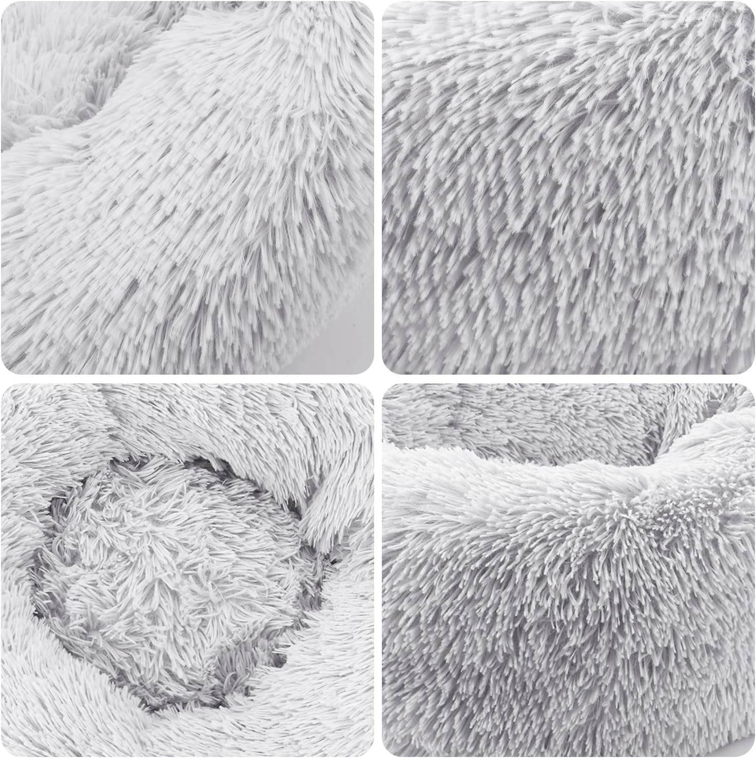 Rond en Peluche pour Animal Domestique nidifier Matelas épais Chaud Chien Lit Litière pour Chat Convient pour Chiots Chaton Petits