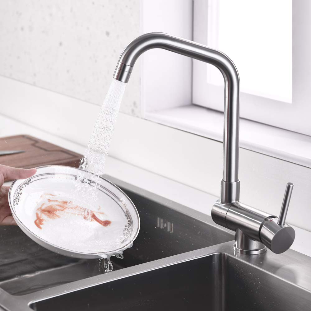ONECE Robinet De Cuisine Rabattable Avec 2 Jets D'eau, Mitigeur Évier Repliable Pivotant à 360°, Robinetterie Devant Fenêtre, Robinet Pliable En Acier Inox SS304, Brossé Anti-Empreinte -Promos Gout Cuisine Boutique AAHKMJXYDAFdJAOAIMEbOAchmHpFU373 mFTVEalc7Zs9nSWNUJsFBaqK7Zy4hbY p94eQ zJzVBDkfgjUQNWcjr4woQMdGpEWzd7OQi4ux1ecmNVdCYRbEUf T G CjOU=
