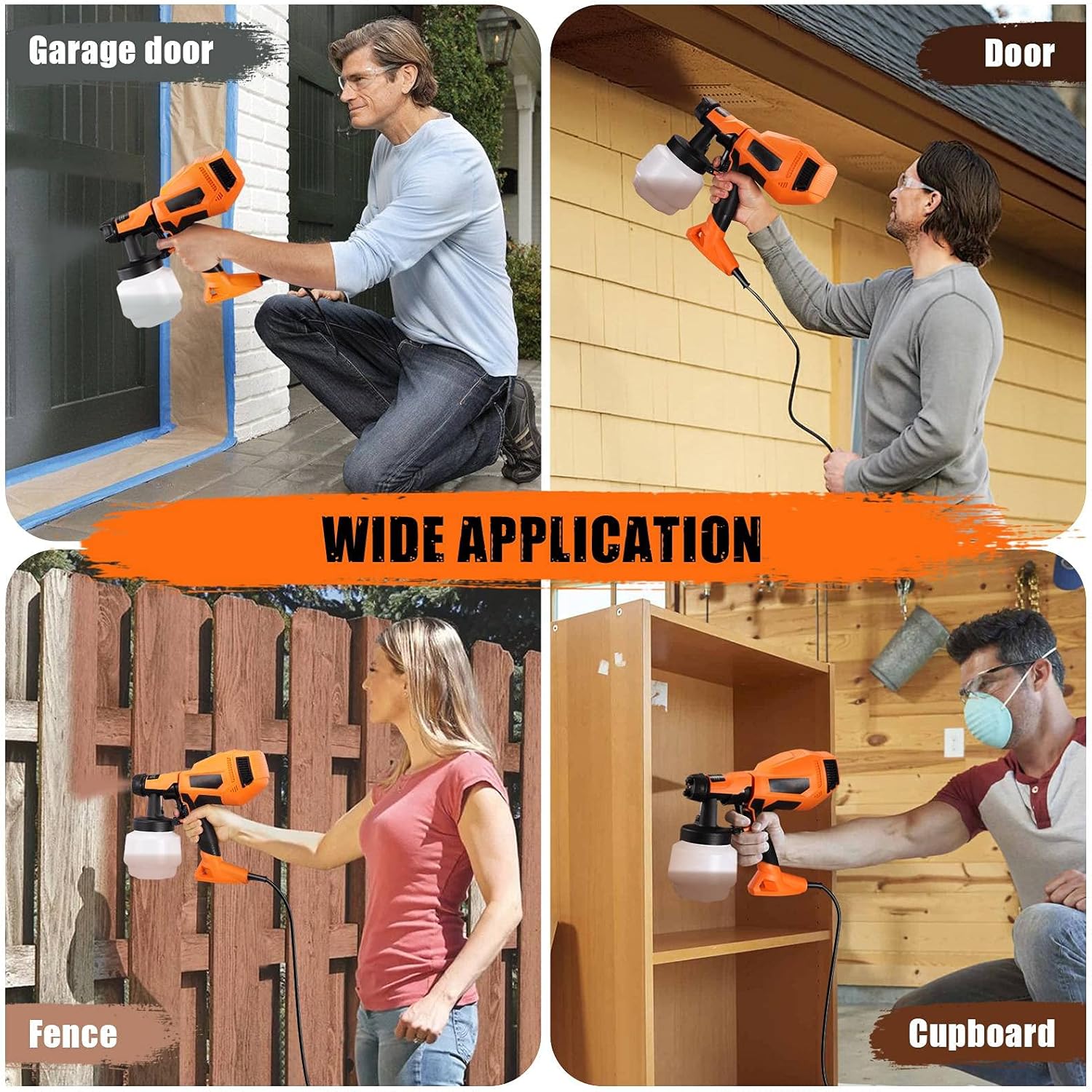 TACKLIFE Pistola A Spruzzo, Pistola Per Vernice Elettrica HVLP 500 W Con 3 Ugelli In Rame Inclusi E 3 Modalità Di Nebulizzazione Di Vernice Max 100 DIN/S, Contenitore 800 Ml-TLPS80A -Makitae Outlet AAHKMJXYDAFdJAOAIMEbOAchmHpFU373 mFTVEalc7Zs9nSWNUJsFBaqK7Zy4hbY