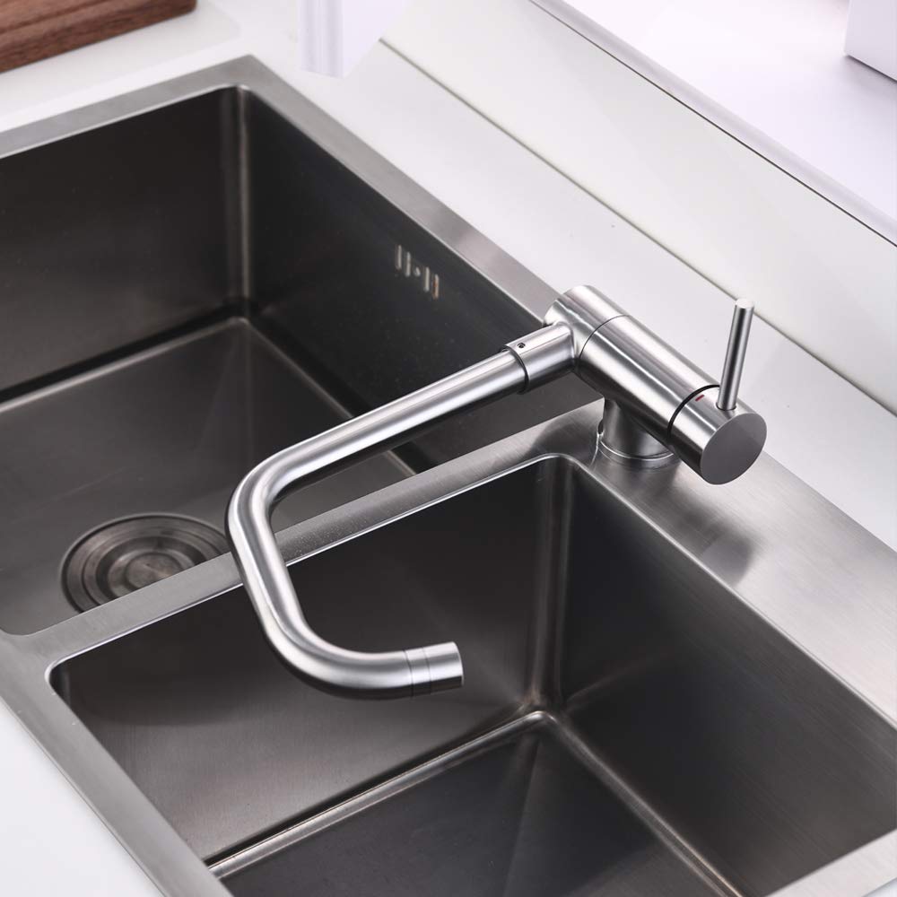 ONECE Robinet De Cuisine Rabattable Avec 2 Jets D'eau, Mitigeur Évier Repliable Pivotant à 360°, Robinetterie Devant Fenêtre, Robinet Pliable En Acier Inox SS304, Brossé Anti-Empreinte -Promos Gout Cuisine Boutique AAHKMJXYDAFdJAOAIMEbOAchmHpFU373 mFTVEalc7Zs9nSWNUJsFBaqK7Zy4hbY p94eQ zJzVBDkfgjUQNWcjrKsIQ0jTN0SOgnszw0vwamQdgi8z1kEyHA Fa8aNEo6w=