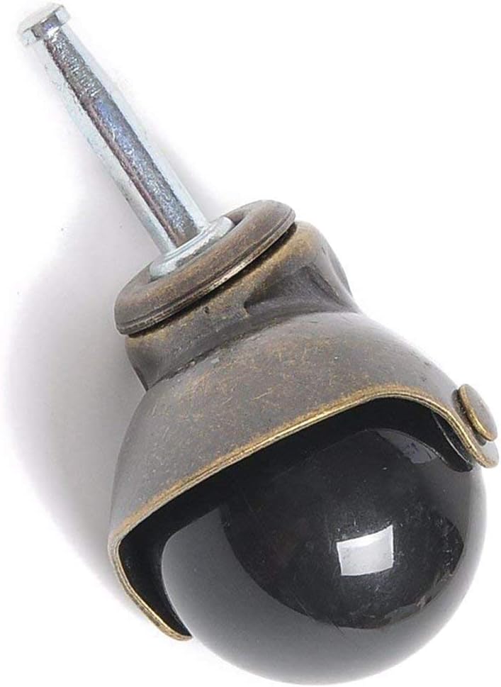4 pezzi Cuscinetto girevole girevole a 360° cuscinetto a sfera piatto zincato,Girevole quadrato 3 pollici con viti