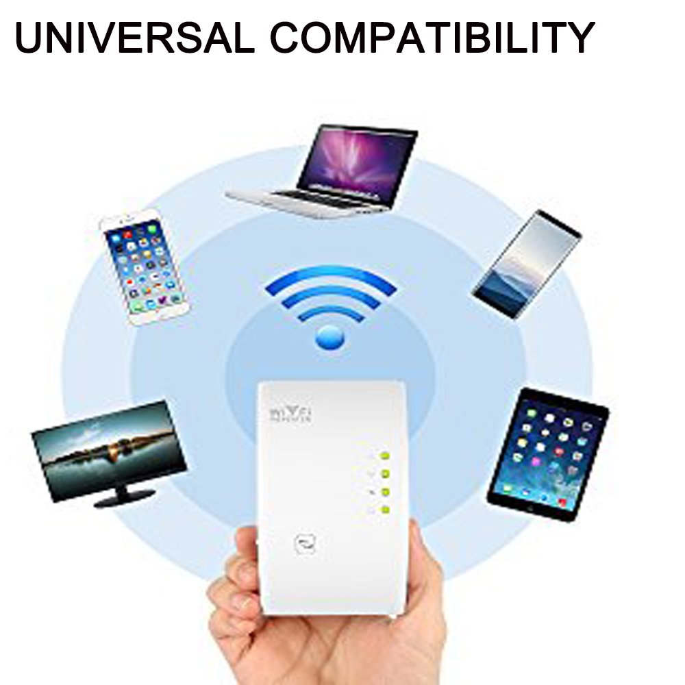 WLAN-Repeater, N300 Mbps WLAN-Extender mit Taste