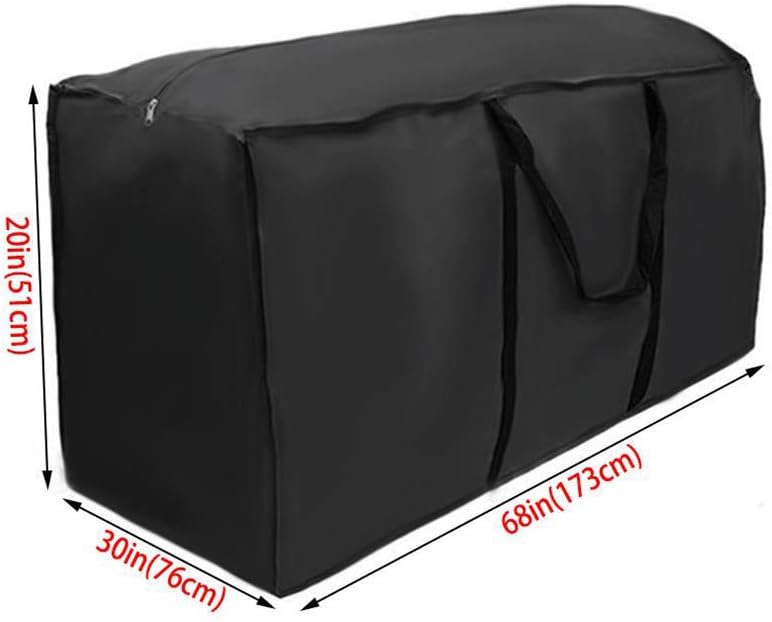 Borsa Portacuscini Per Esterno - Tessuto Oxford Impermeabile 210D, 116x47x51 Cm - Per Mobili Da Giardino - Foto 7