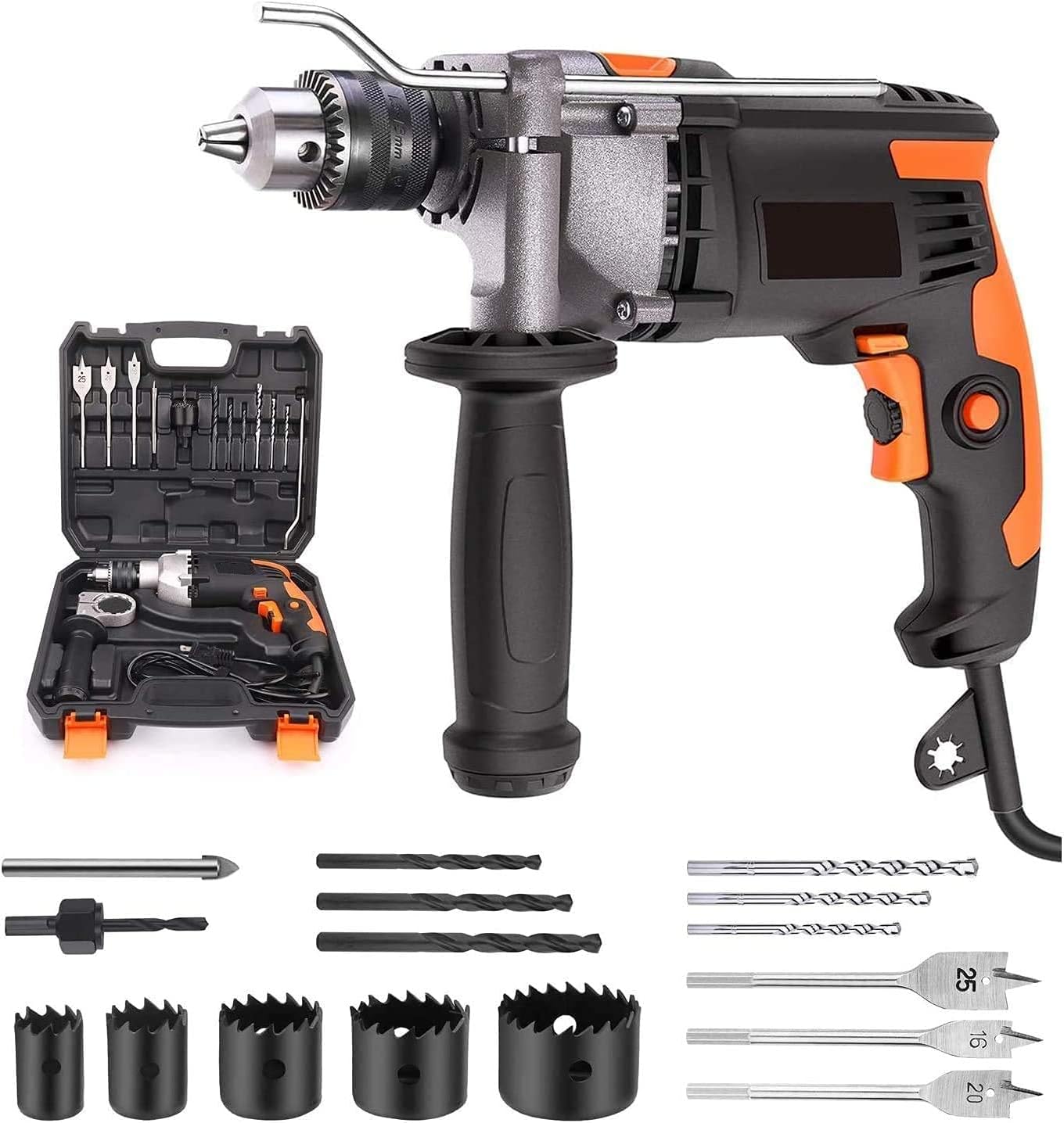 TACKLIFE Perceuse à Percussion, Perceuse à Fil 850W 3000RPM Avec 15 Forets Set, Vitesse Variable, Mode Marteau Et 2 Fonctions En 1, Adaptée Au Bois, Acier, Béton-PID03B -Magasin D'Outils Électriques AAHKMJXYDAFdJAOAIMEbOAchmHpFU373 mFTVEalc7Zs9nSWNUJsFBaqK7Zy4hbY p94eQ zJzVBDkfgjUQNWcjro2f9wVQ0ZYLQY7cGCVOihYrfcgBXCa8i9tHpOKO 04U=