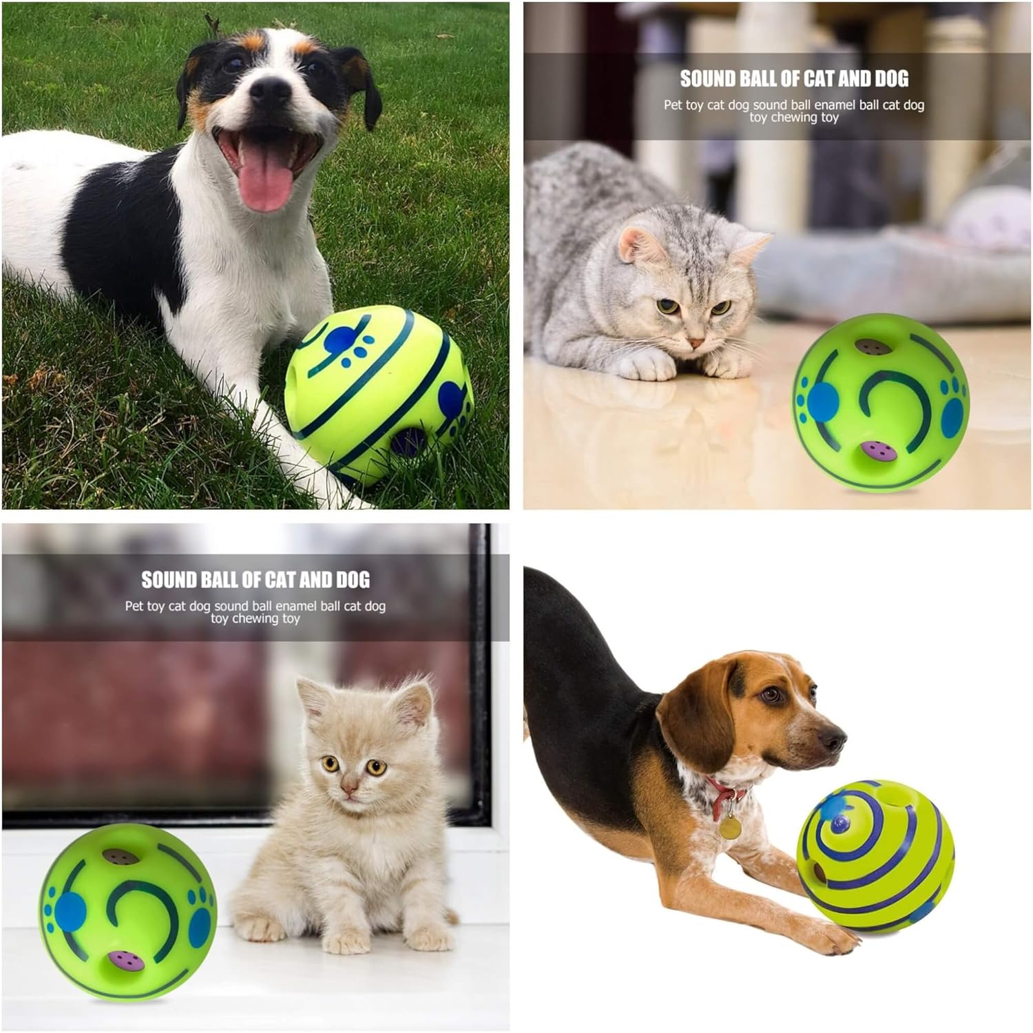 Pets Know Best Wobble Wag Giggle Treat Ball, Interactive Dog Toy