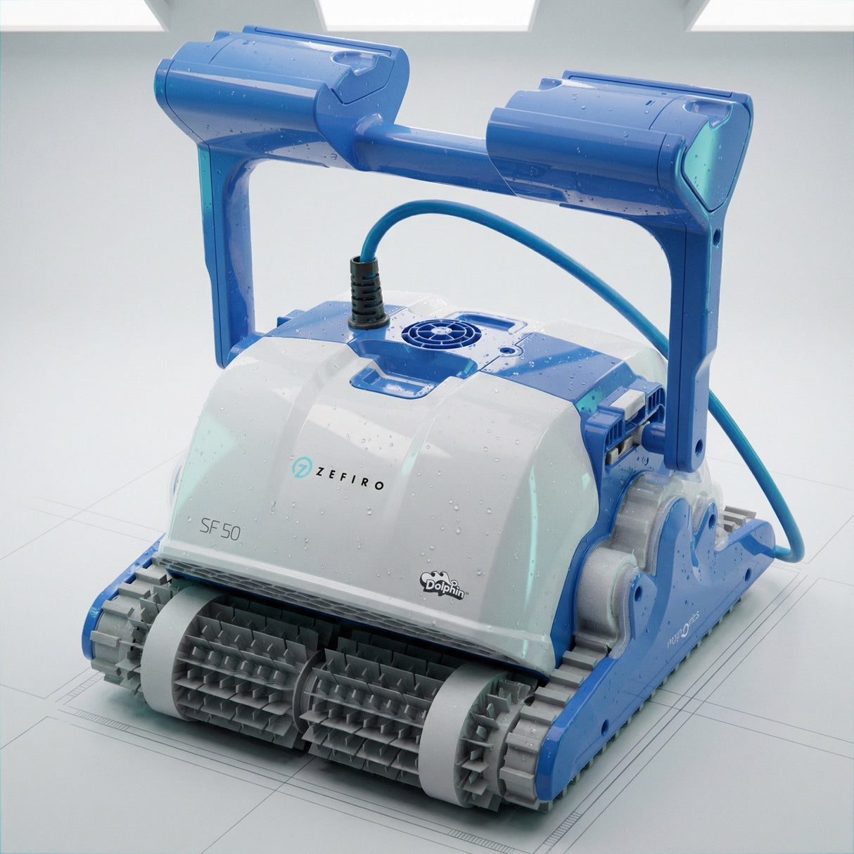 Dolphin ZEFIRO SF50 Gyro Digital - Robot Elettrico Pulitore per Piscina fino a 15 Mt - TOP GAMMA - MY2025