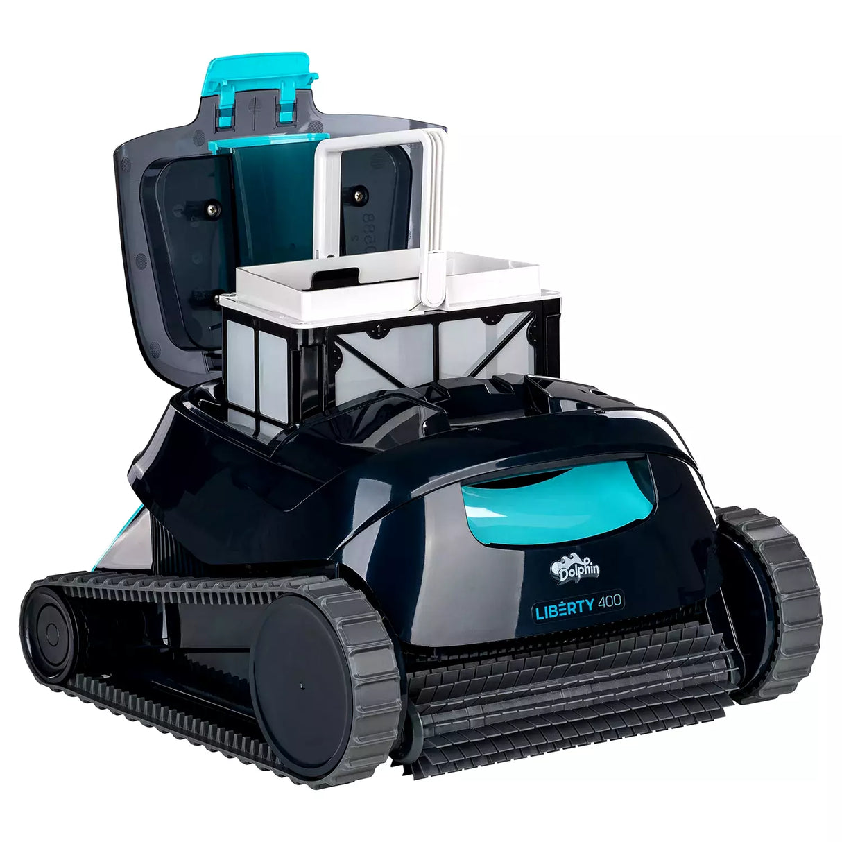 Dolphin Liberty 400i Timer Full Eco Senza Fili Cordless - Bluetooth - MyDolphin APP con Clicker - Robot Pulitore Piscina a Batteria fino a 10 Mt - FONDO + PARETI + LINEA - MY2025