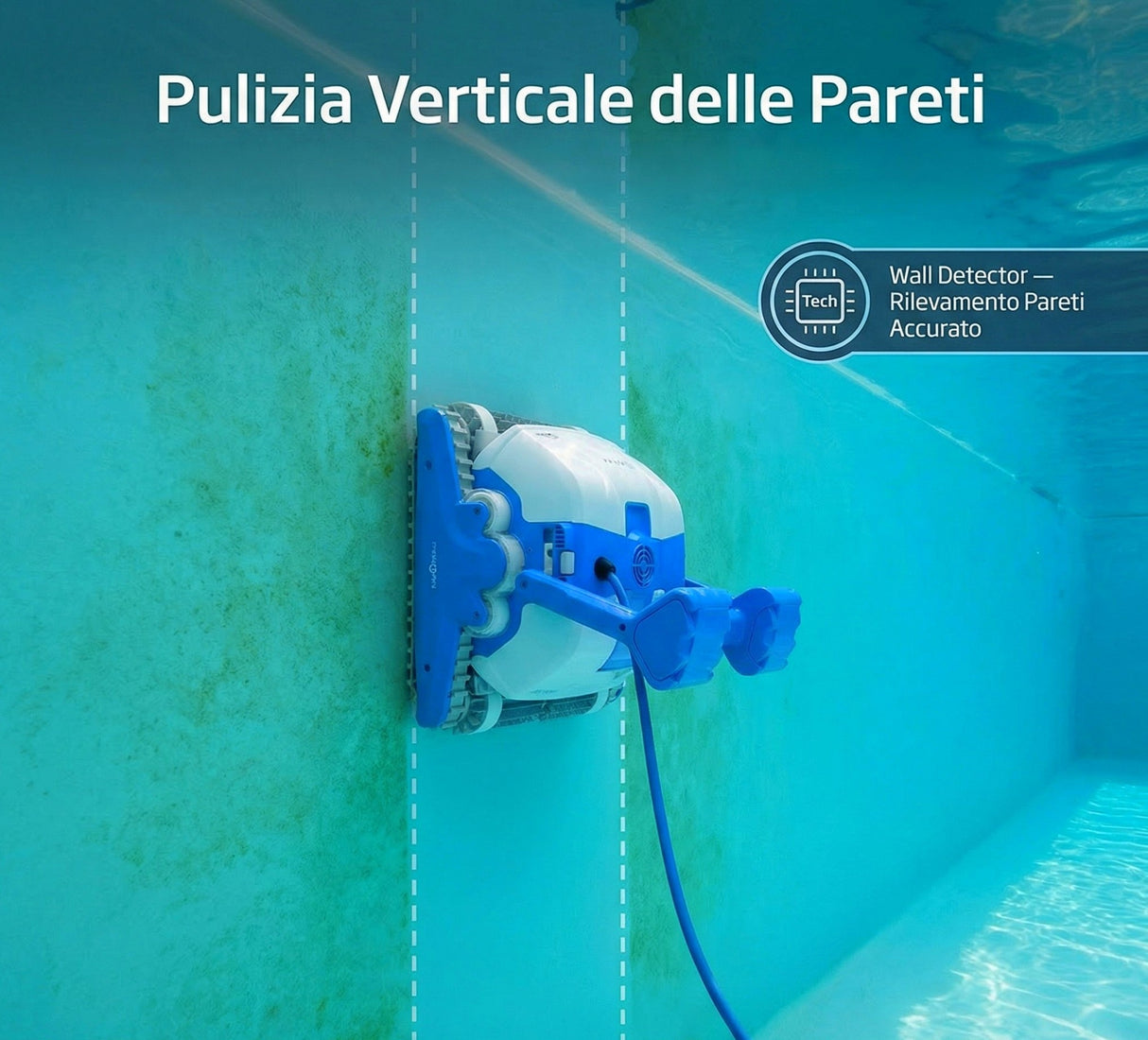 Dolphin ZEFIRO SF50 Gyro Digital - Robot Elettrico Pulitore per Piscina fino a 15 Mt - TOP GAMMA - MY2025