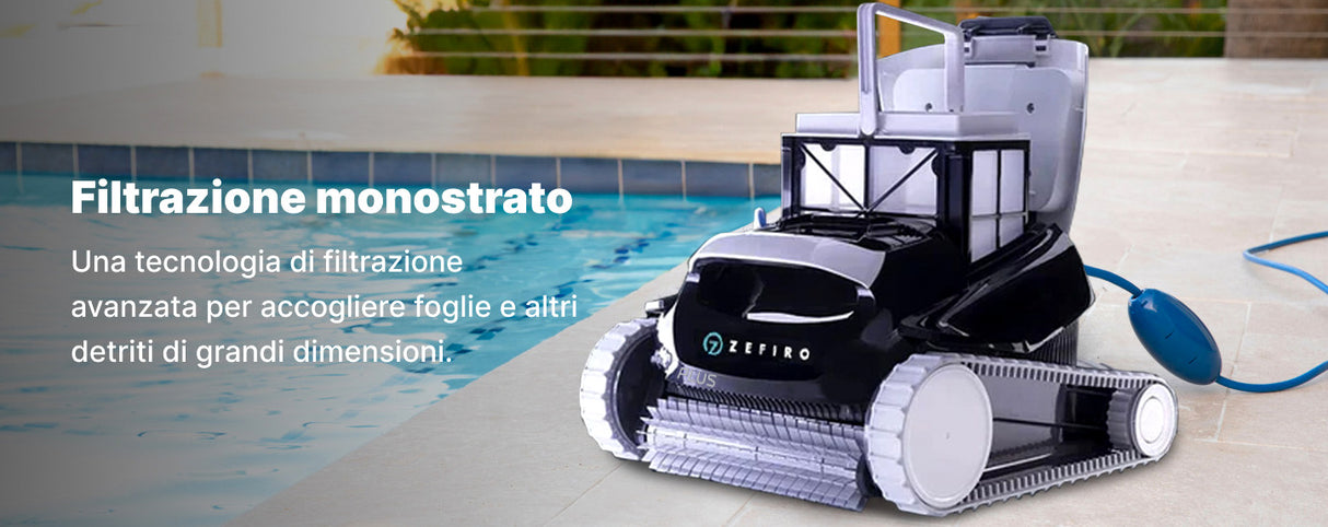 Dolphin My Zefiro Plus Digital - Robot Elettrico Pulitore per Piscina fino a 10 Mt - FONDO + PARETI - MY2025