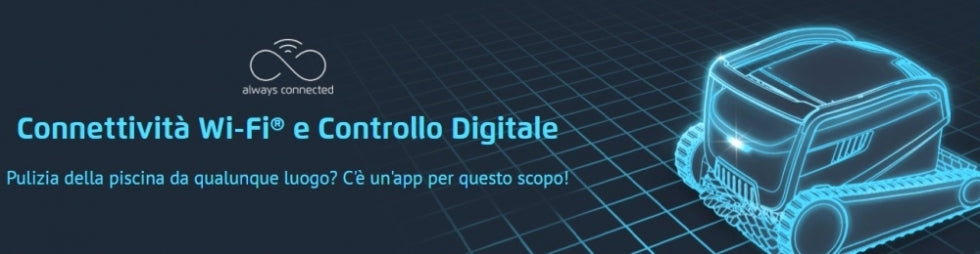 Dolphin Poolstyle 40i IoT Wi-Fi APP MyDolphin Plus Bluetooth Timer Digital - Robot Elettrico Pulitore per Piscina fino a 12 Mt - FONDO + PARETI + LINEA - MY2023
