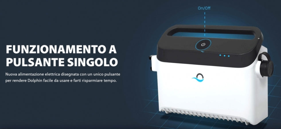 Dolphin ZEFIRO SF60i IoT Wi-Fi APP MyDolphin Plus Bluetooth Smart Active Timer Gyro Digital - Robot Elettrico Pulitore per Piscina fino a 15 Mt - TOP GAMMA  per Rivestimento in Ceramica Cemento Verniciato Vetroresina & PVC con Gradino Perimetrale - MY2023