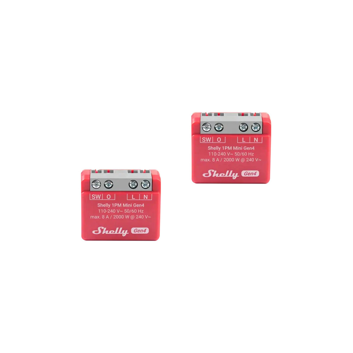 Shelly 1PM Mini Gen4 2-Pack confezione prodotto