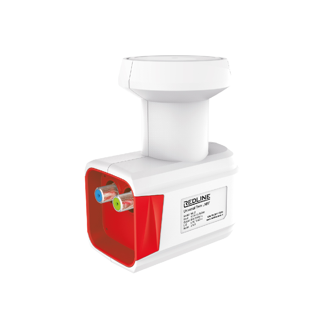 LNB Twin 0,1 dB Full HD 4K Ultra HD Redline