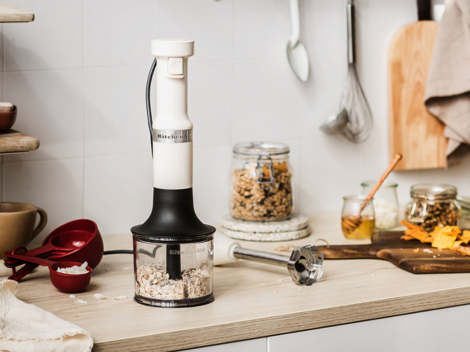 Hand-blenders-with-accessories-5KHBV83-almond-cream-hand-blender-with-chopper-attachment-on-kitchen-counter
