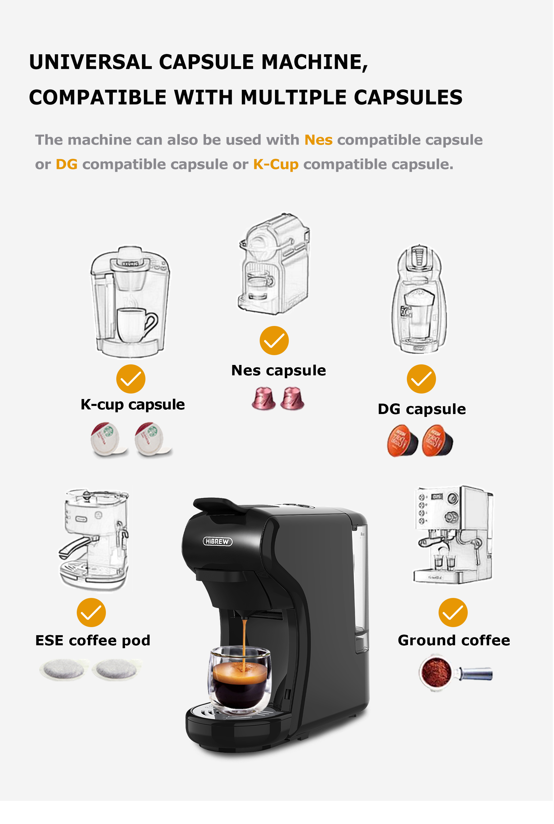 HIBREW - Machine à Café Expresso,Espresso,Cafetiere Italienne,Extraction Froide/chaude, 4 En 1 à Capsules Multiple, En Poudre, Moulu, 600ml (noir) -Krups || DeLonghi Soldes AAHKMJXYDAFdJAOAIMEbOAchoK7M5N0Bh9lUp89Gku6vt3d9vZGPY0HjuYgxMUwyneM0ZUezr Kfs7KzJCBXkR Vow6s1Ojjpwi8co71wL2XJ2rX6WNzkRlYvh3tqqrXj9M=