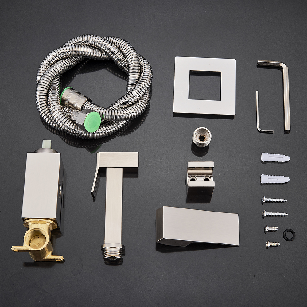 Bidet Robinet De Douche Salle De Bains Bidet Ensemble Mélangeur D'eau Chaude Froide Bidet Pulvérisateur Tête Robinet Robinets De Toilette, Chrome Polonais -Grohe || Hansgrohe Soldes Magasin