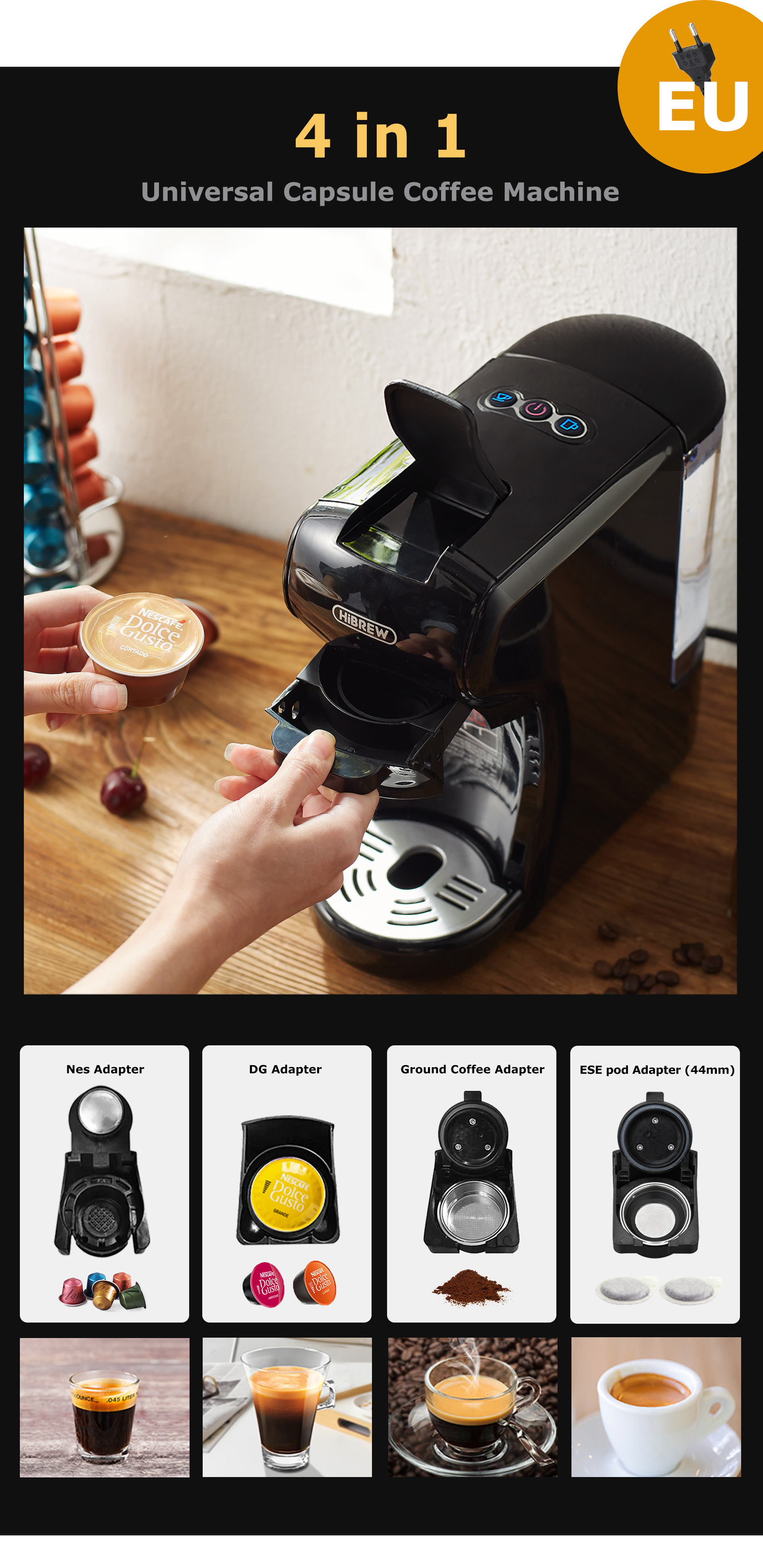 HIBREW - Machine à Café Expresso,Espresso,Cafetiere Italienne,Extraction Froide/chaude, 4 En 1 à Capsules Multiple, En Poudre, Moulu, 600ml (noir) -Krups || DeLonghi Soldes AAHKMJXYDAFdJAOAIMEbOAchoK7M5N0Bh9lUp89Gku6vt59Ea834UEpPCfJMGeeaCXnJ5LbqWOleABCm6DBrDV2G8A KbIBXBHNrUys kTXF6m99Xxh aTCZPpu dQ5N3s=
