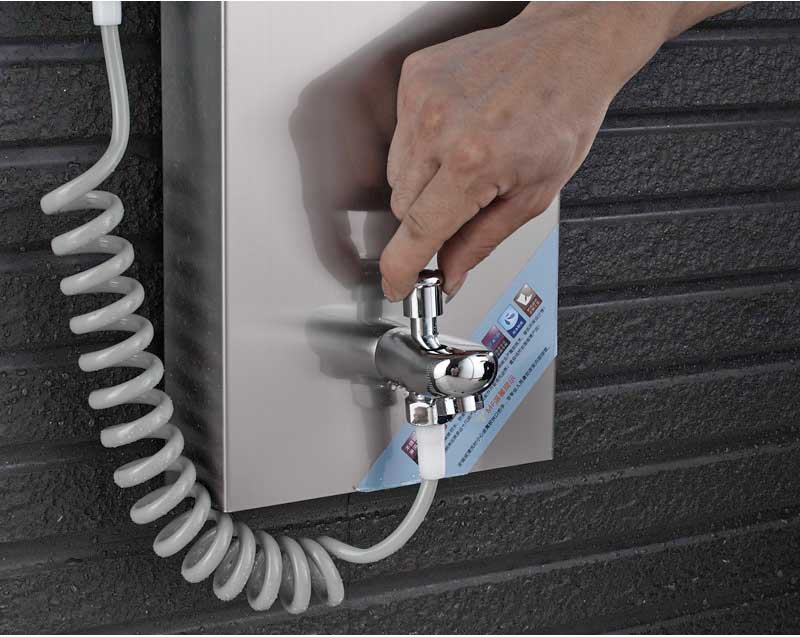 Sistema De Panel De Ducha LED Con Chorros De Masaje, Columnas De Ducha Hidromasaje En Cascada, Set De Ducha,8009 Oro Rosa -Mundo Ducha