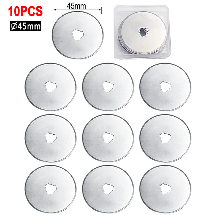 1 Jeu De Lames De Rechange Pour Coupeur Rotatif Pour Orfa Dafa Fiskas Coupe Rotative Tissu Papier Coupe Circulaire Patchwork Cuir Artisanal (couteau De Coupe 45 Mm + 10 Lames (avec échelle)) -Pro Outils Soldes Magasin AAHKMJXYDAFdJAOAIMEbOAchoK7M5N0Bh9lUp89Gku6vtwwrIxR2qf5cH8hCXwwbtj1Z2LrO0ckrGAy6K4o61 pM q4H158bZ9JObd0aDAaryQ==