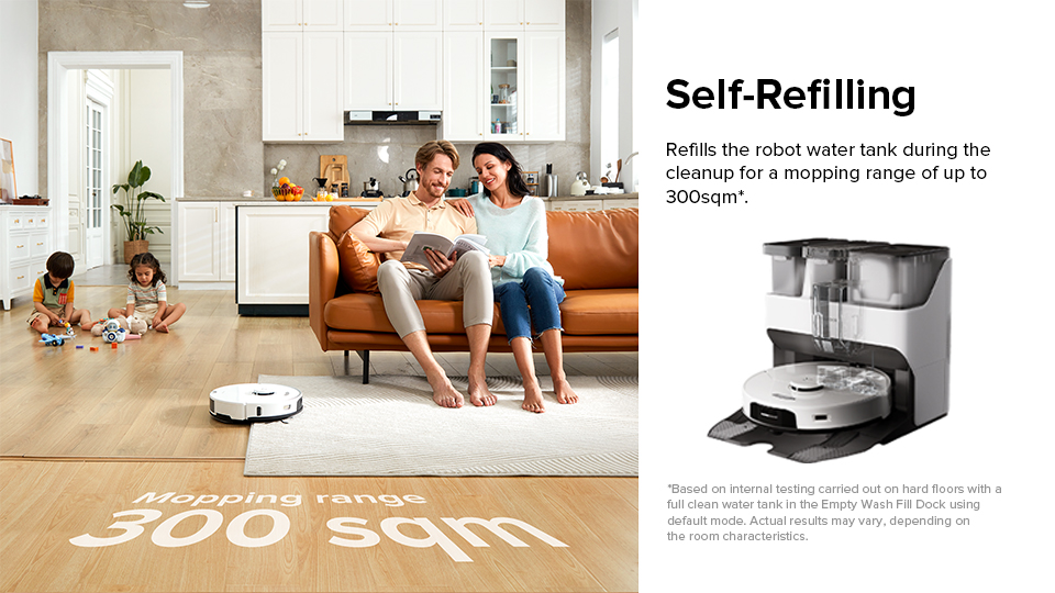 Roborock S7 Pro Ultra Aspirapolvere Robot,Aspirazione Di 5100 Pa,con Automatico Riempimento Acqua Svuotamento Pulizia Base -Assistenza Domiciliare