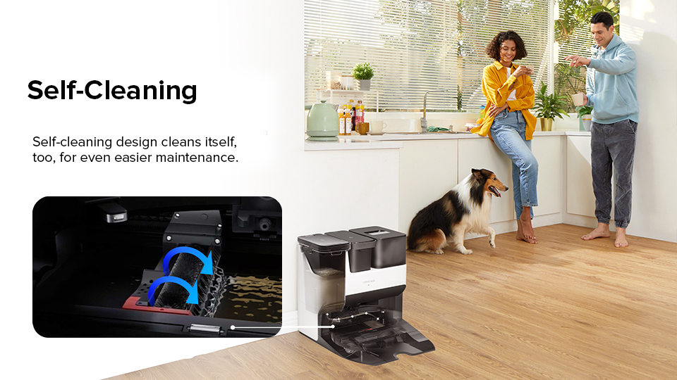 Roborock S7 Pro Ultra Aspirapolvere Robot,Aspirazione Di 5100 Pa,con Automatico Riempimento Acqua Svuotamento Pulizia Base -Assistenza Domiciliare