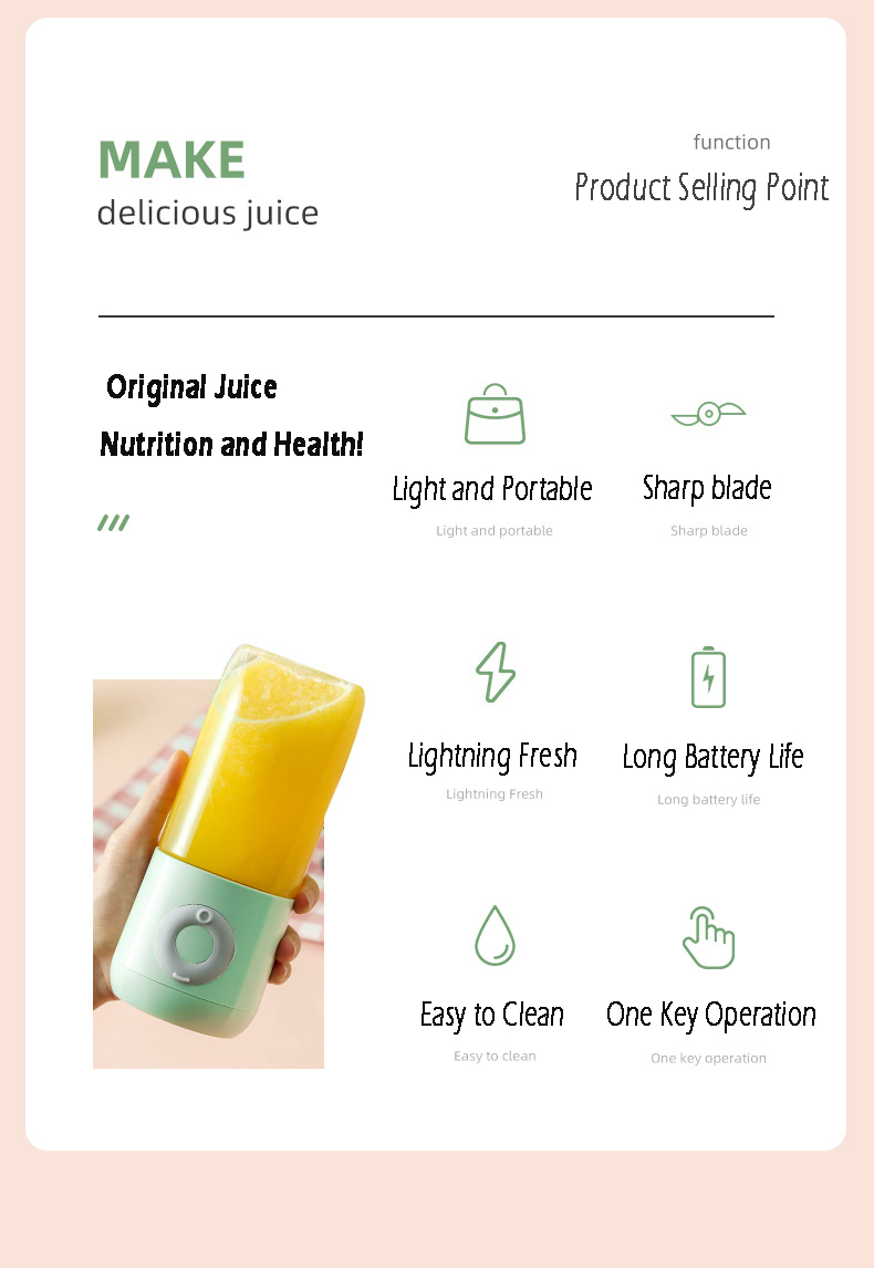 Juice Machine,Portable Electric Juicer,Smoothie Blender,6 Knives,Mini Blender,USB Rechargeable,500ML,Green -Small Appliances Store AAHKMJXYDAFdJAOAIMEbOAchoK7M5N0Bh9lUp89Gku6vtyXmd1YcekfjMLP oJa vnKMWVrbn4k8P SSVurR5qTaUd 9DLo9YNU8qh3mO3gfIGDLhtgNVKgejPMUShl o5k=