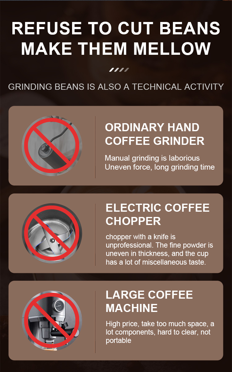 Molino de café portátil recargable por USB