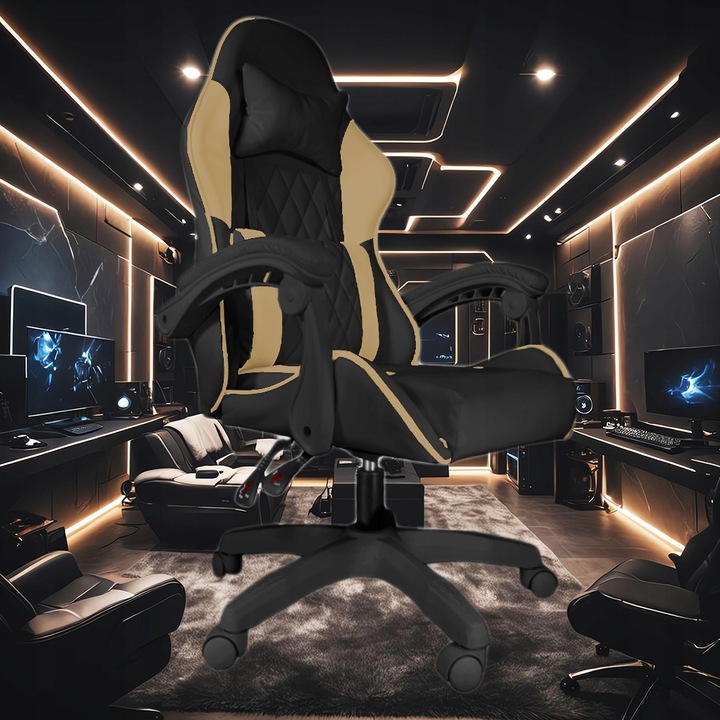 Silla de juego de prestigio FG-PRS-015, acolchada, oficina, masaje, juego extremo. Otra marca