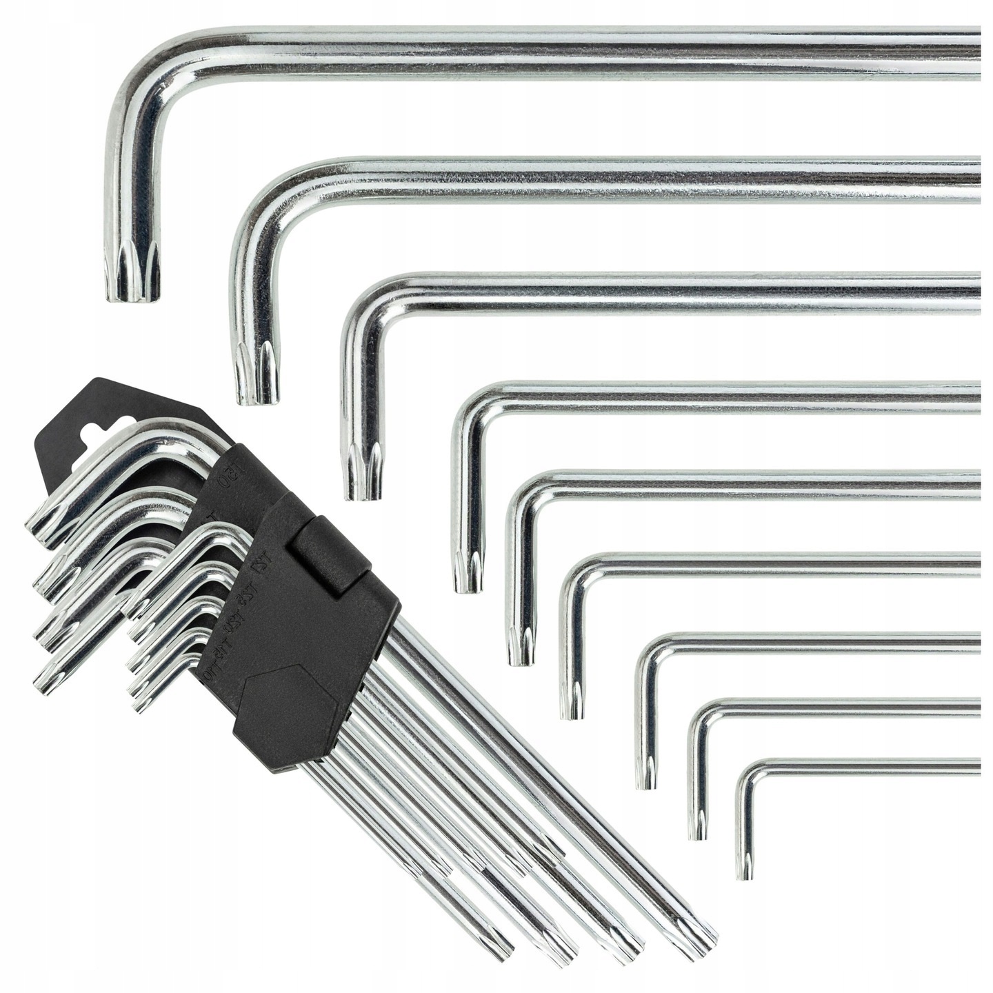 llaves Torx 9 piezas Juego de llaves hexagonales Torx de acero T10 – T50