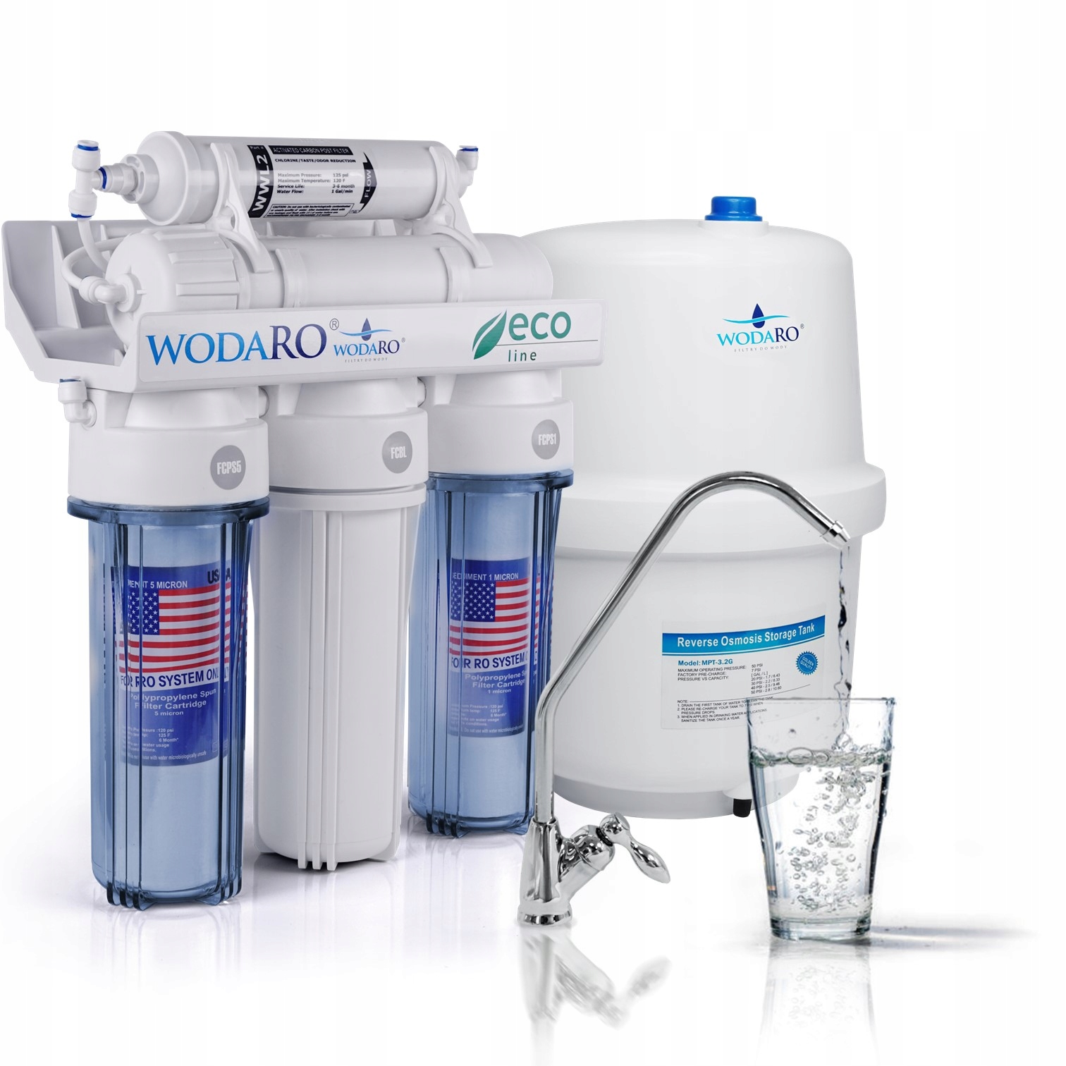 FILTRE À EAU OSMOSE INVERSE RO5 EAU RO ECO CHANCE!  marque waterRO