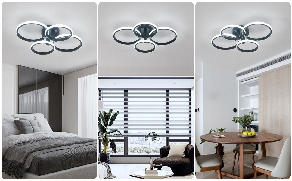 LAMPA SUFITOWA LED OKRAGLA NOWOCZESNE DO SALONU KUCHNI 48W 6500K 5400LM Zasilanie sieciowe