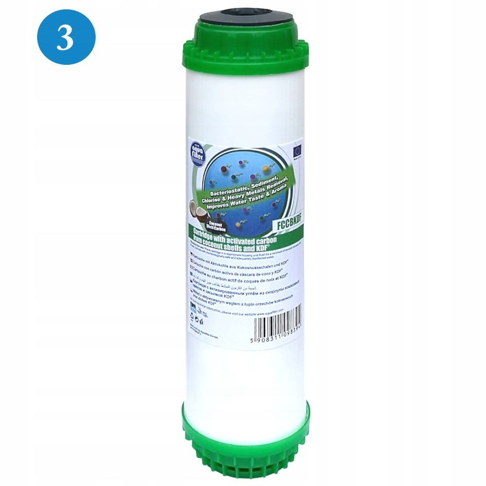FILTRE À EAU PRÉ-ÉVIER 3 ÉTAPES CARBONE EAN (GTIN) 5905031170126
