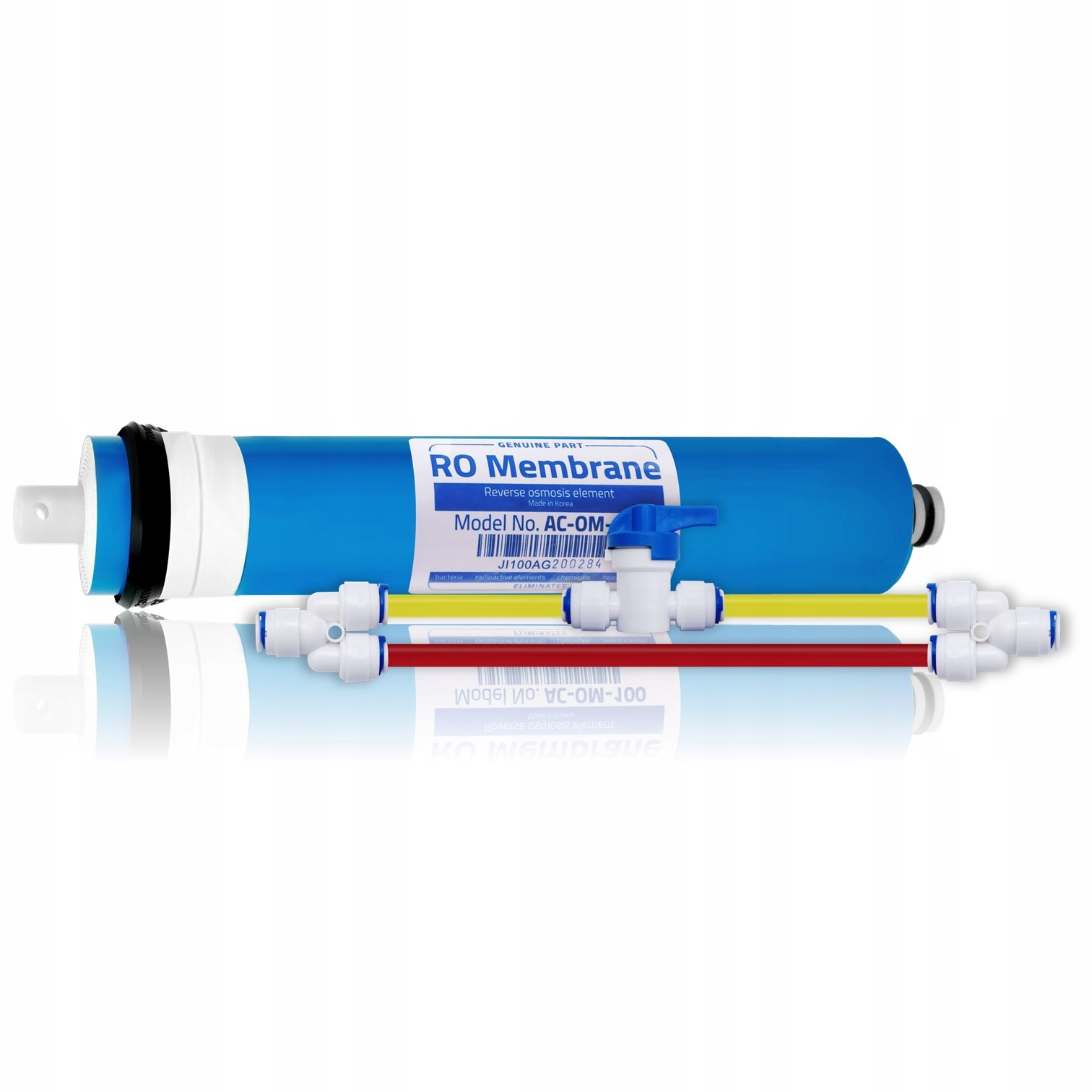 AQUAVITA CARTOUCHES DE FILTRE À EAU OSMOSE GRAND ENSEMBLE Caractéristiques supplémentaires Filtre en mousse Bloc de charbon Minéralisateur Filtre à charbon Membrane AC-OM 75 GPD