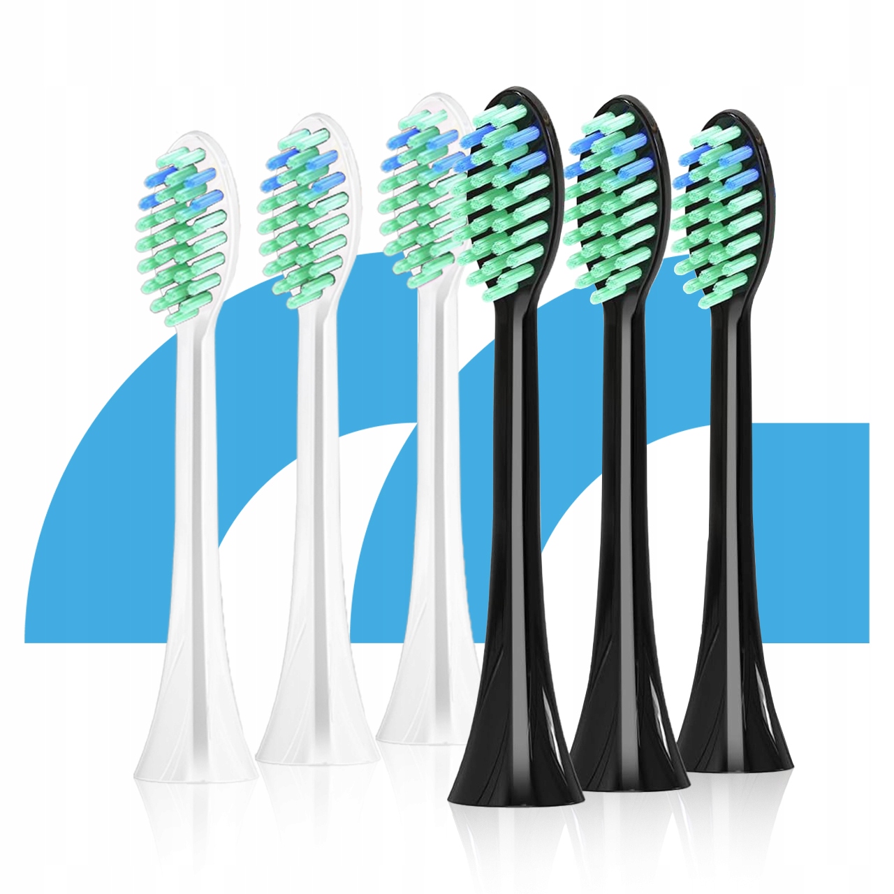 2x Sonic Electric Toothbrush Set 6 Heads Charger Type: Sonic toothbrush