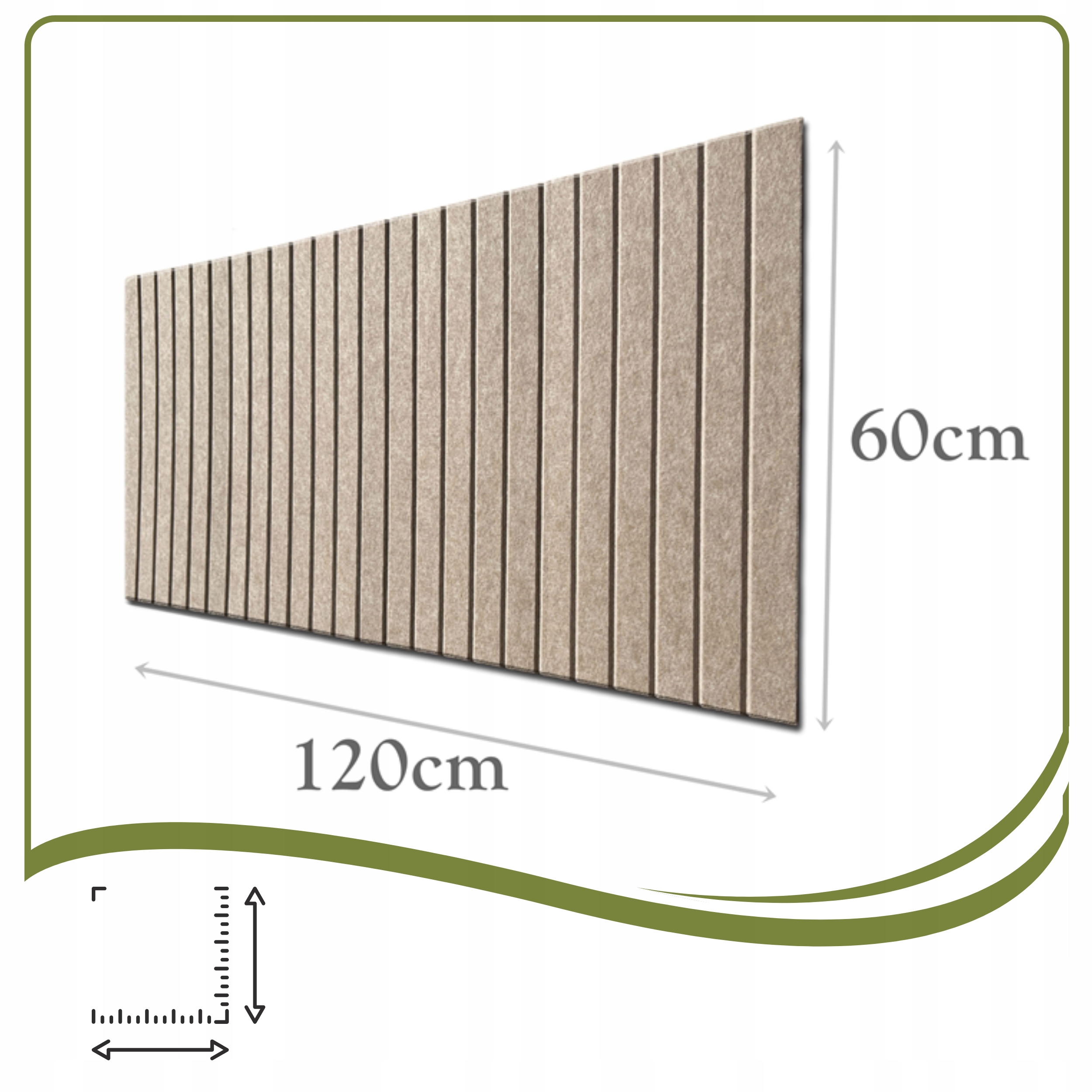 Dimensions du tableau en feutre : 120 × 60 cm