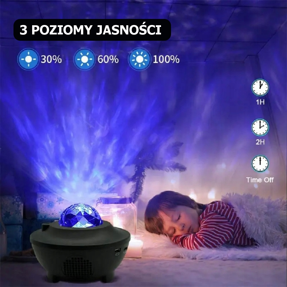 Lampe de nuit Mik-Star SPL-200 noire Longueur/hauteur 16 cm
