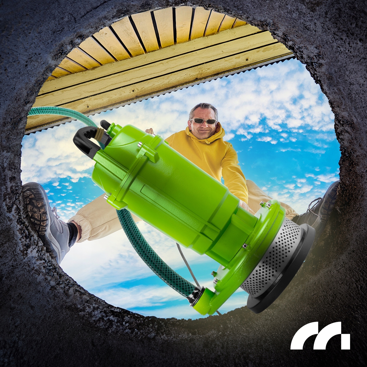 pompa sommergibile PER acqua sporca, acqua piovana pulita, galleggiante per pozzo 12000 l/h Informazioni sulla sicurezza CE