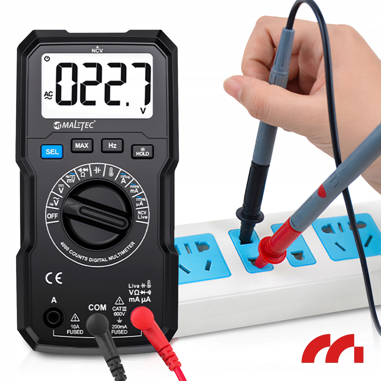 Digital Multimeter Current Meter Electric LCD Tester Set Cables Model Digital Multimeter Current Meter MasterMultimeter
