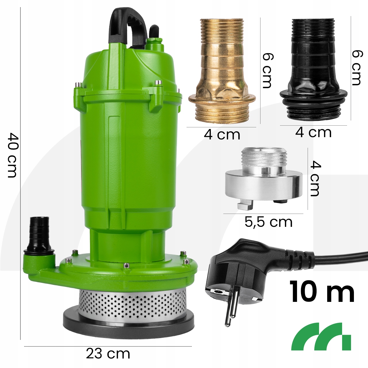 pompa sommergibile PER acqua sporca, acqua piovana pulita, pozzo, galleggiante 12000 l/h Produttore MalTec